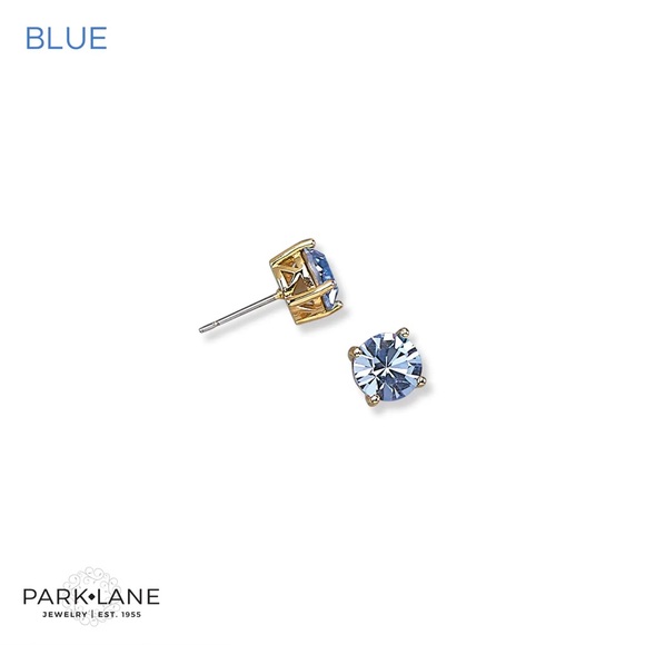 Impression Studs - Blue - with gold base by Park Lane - Picture 8 of 8